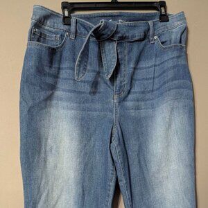 I N C Straight leg denim jean 16
